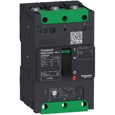 Schneider LV426457 Compact | circuit breaker Compact NSXm N (50 kA at 415 VAC), 3P, 100 A rating TMD trip unit, compression lugs and busbar connectors