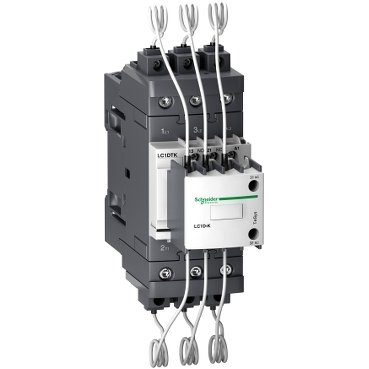 LC1DTKM7 | Capacitor contactor, Tesys Deca, 40kVAR at 400/415V 50Hz, 220V AC 50/60Hz coil, EverLink BTR screw terminals