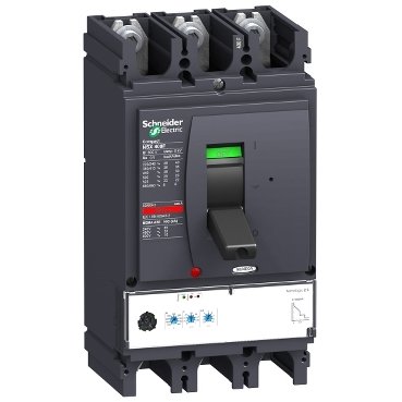 Schneider LV432693 Compact | circuit breaker ComPact NSX400N, 50 kA at 415 VAC, MicroLogic 2.3 trip unit 400 A, 3 poles 3d