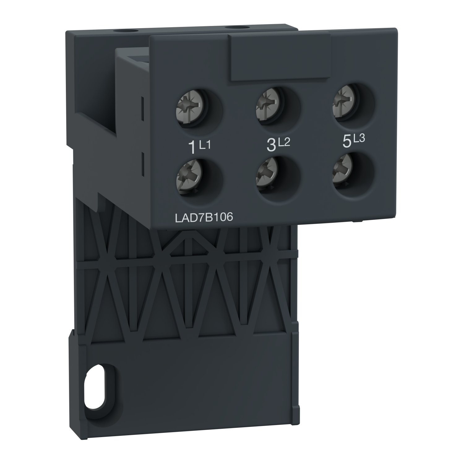 LAD7B106 | Adapter terminal block, TeSys LRD, for separate mounting of LRD01-D35 LR3D01-D35