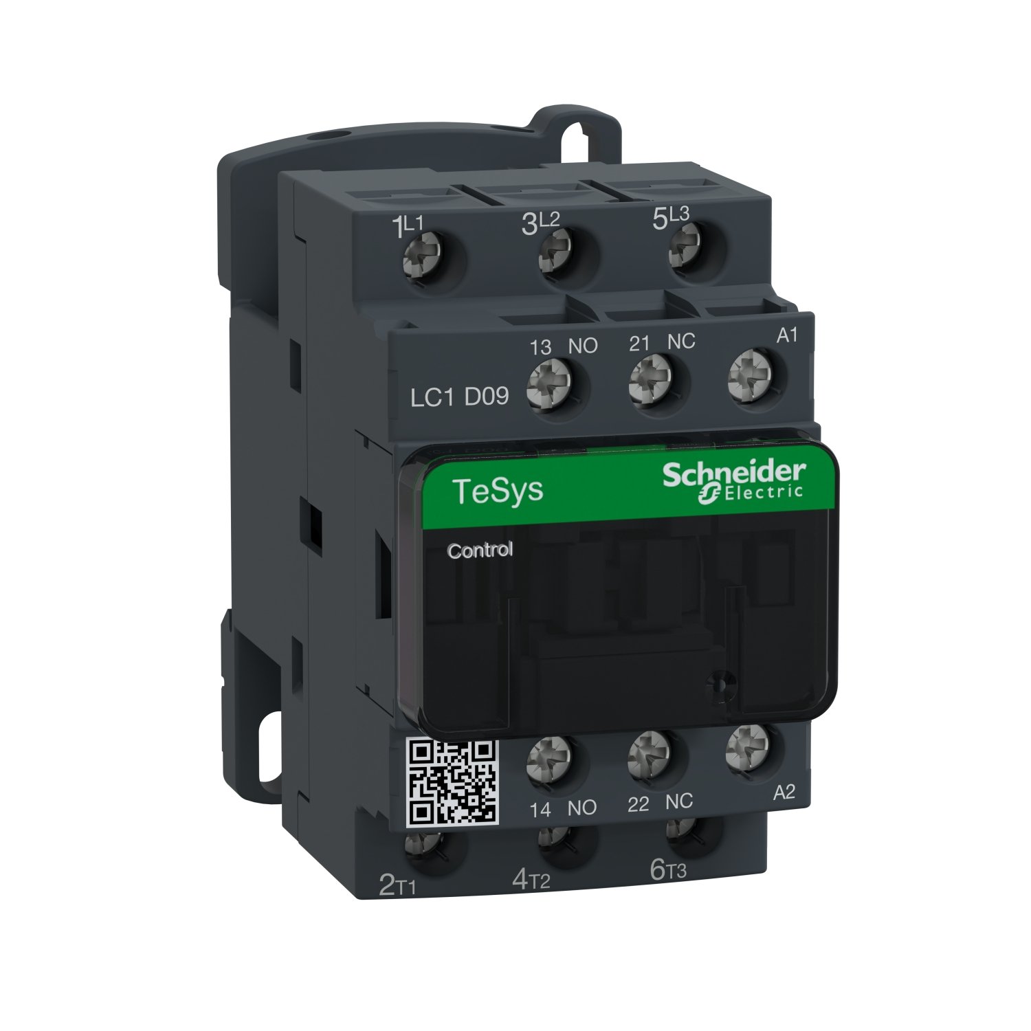 Schneider LC1D09Q7 Contactor | TeSys D contactor – 3P(3 NO) – AC-3 – <= 440 V 9 A – 380 V AC coil