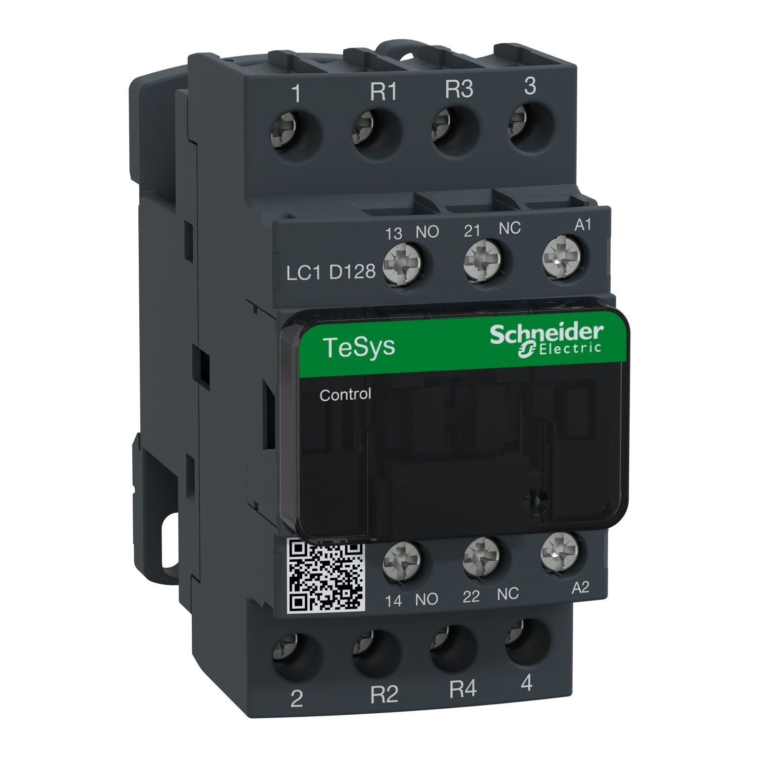 Schneider LC1D128F7 Contactor | TeSys D contactor – 4P(2 NO + 2 NC) – AC-1 – <= 440 V 25 A – 110 V AC coil