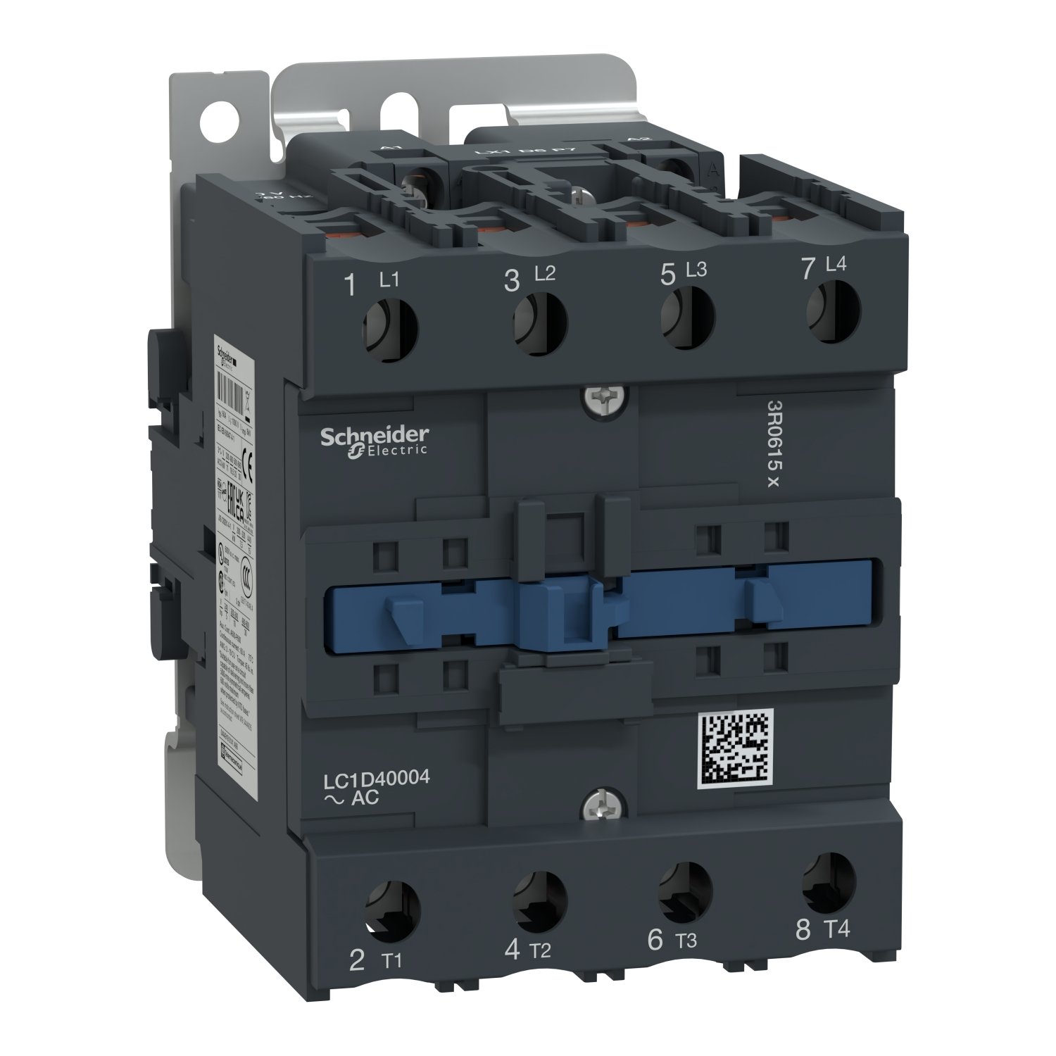 Schneider LC1D40004P7 Contactor | TeSys LC1-D – 4 poles – AC-1 440V 60 A – coil 230 V AC