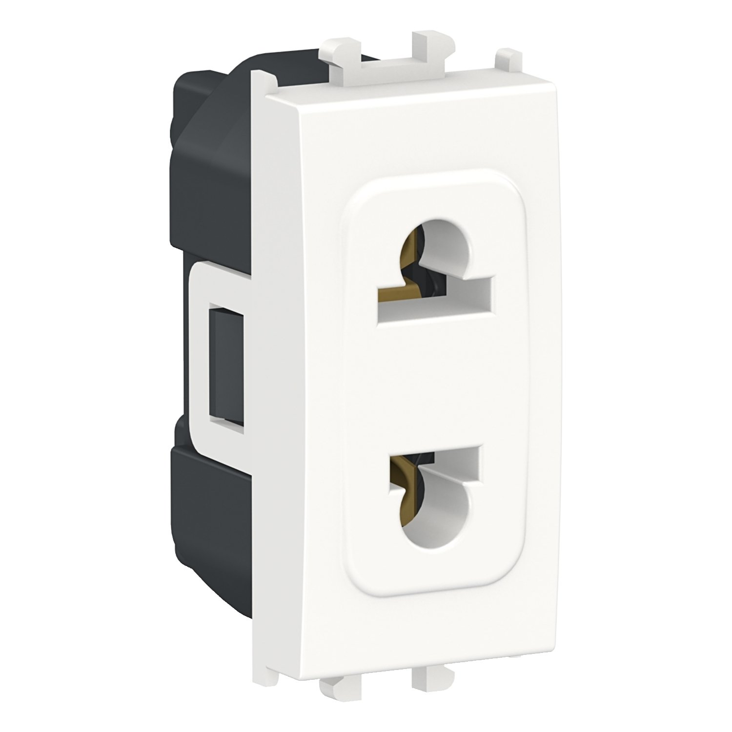 Schneider LMR5510001 | Easy Styl – 1 module Euro-US Socket Outlet – White