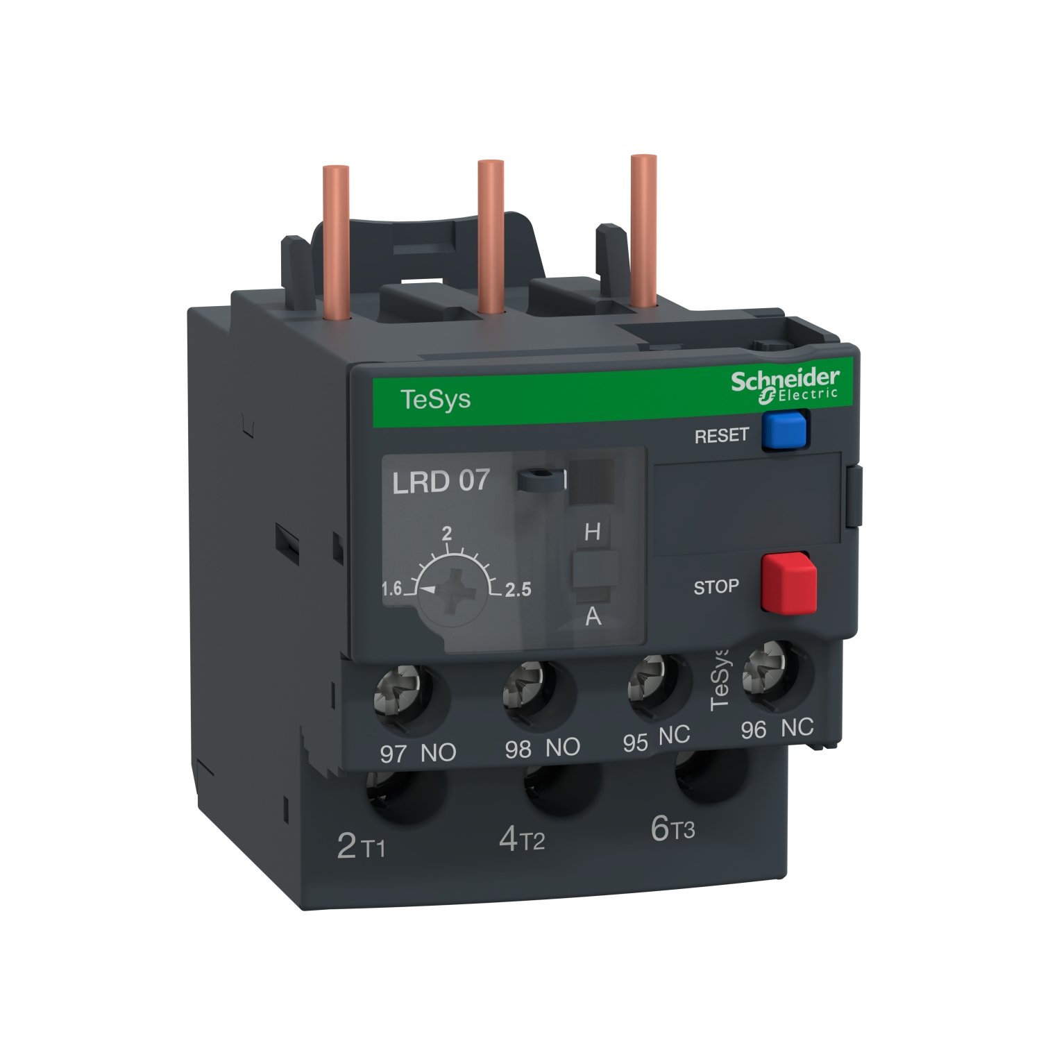 Schneider LRD07 | TeSys LRD thermal overload relays – 1.6…2.5 A – class 10A