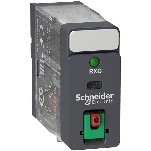 RXG12P7 | interface plug in relay, Harmony Electromechanical Relays, 10A, 1CO, with LED, lockable test but to n, 230V AC