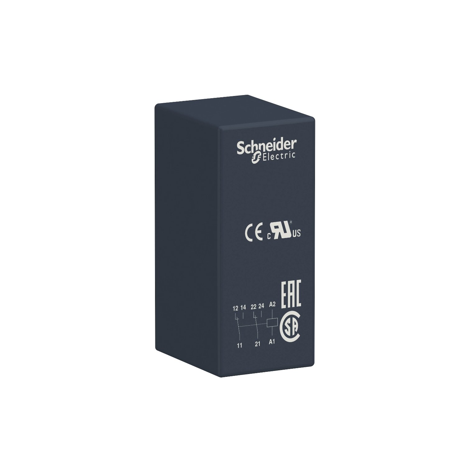 Schneider RSB2A080B7 | Interface plug-in relay, 8 A, 2 CO, 24 V AC