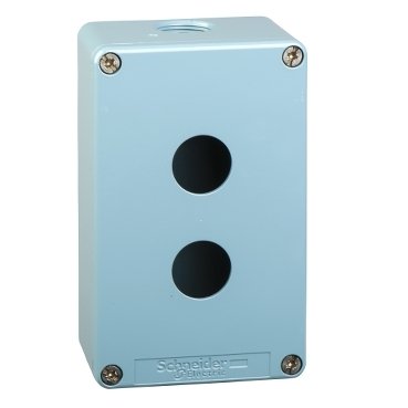 XAPM2202 | Harmony XAP, XB2 SL, Empty control station, zinc alloy, blue, 2 cut-outs, Ø22, 80 x 130 x 51.5 mm