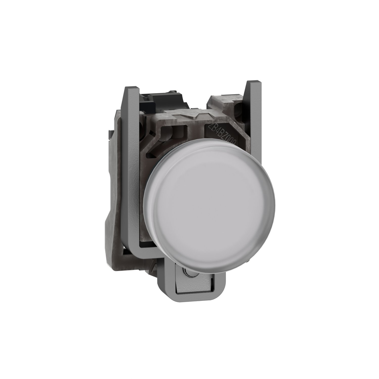 Schneider XB4BV61 | Pilot light, metal, white, Ø22, plain lens with BA9s bulb, <= 250 V