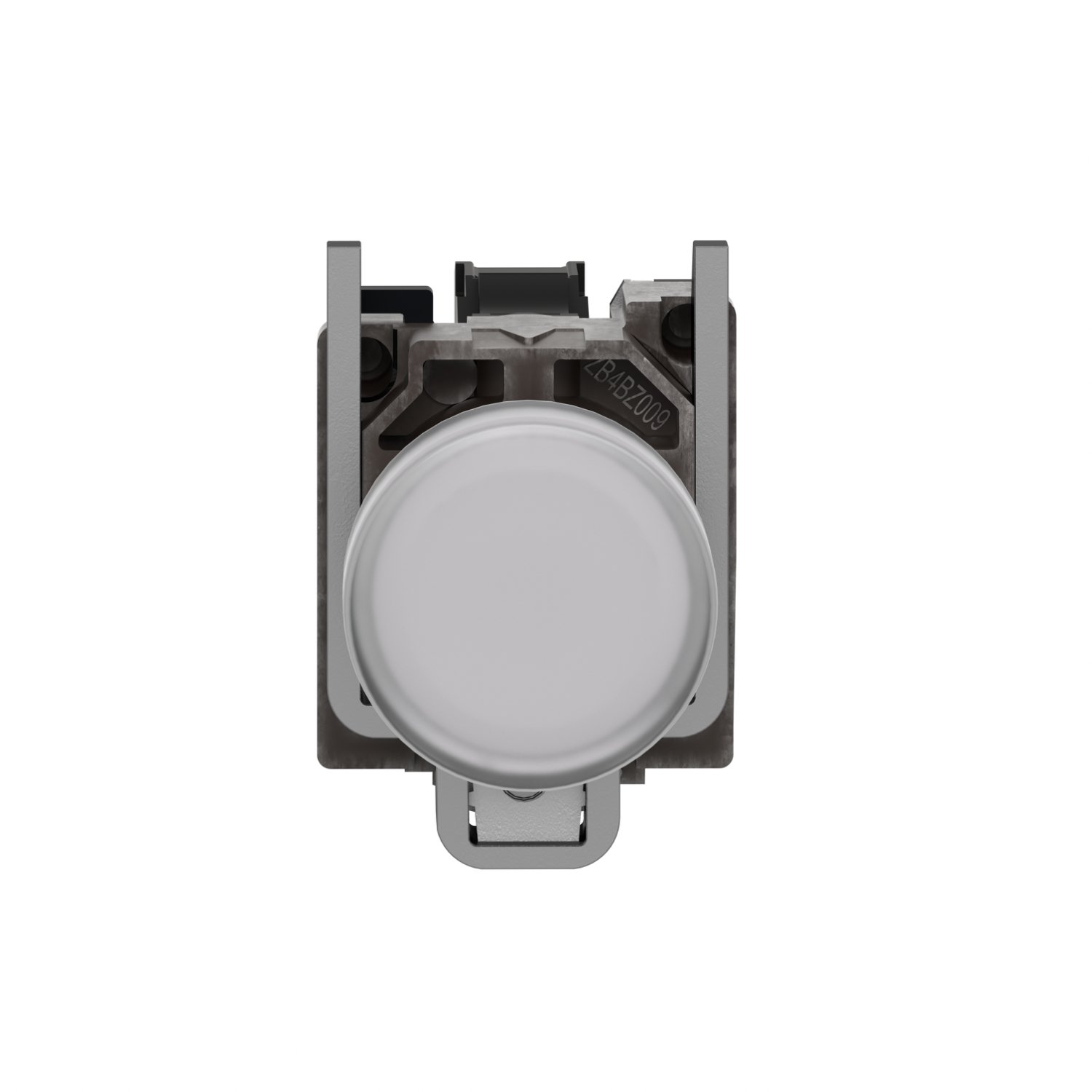 Schneider XB4BVM1 Harmony | Pilot light, metal, white, Ø22, plain lens with integral LED, 230…240 VAC