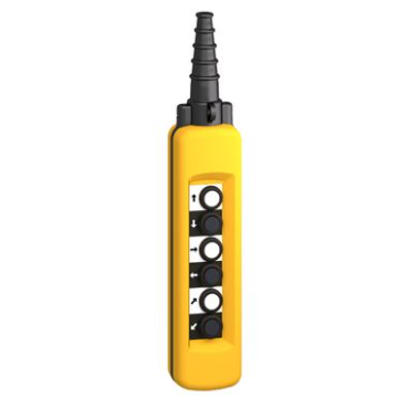 XACA691 |  Pendant control station, Harmony XAC, plastic, yellow, 6 push buttons