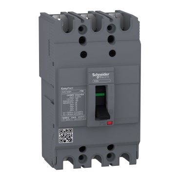 EZC100H3015 | circuit breaker Easypact EZC100H – TMD – 15 A – 3 poles 3d