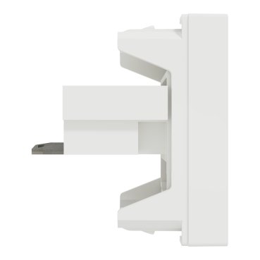 M3TB1_RJ4M | Telephone Outlet, Miluz E, 6 Pin, 4 Wire, mechanism with shutter, white