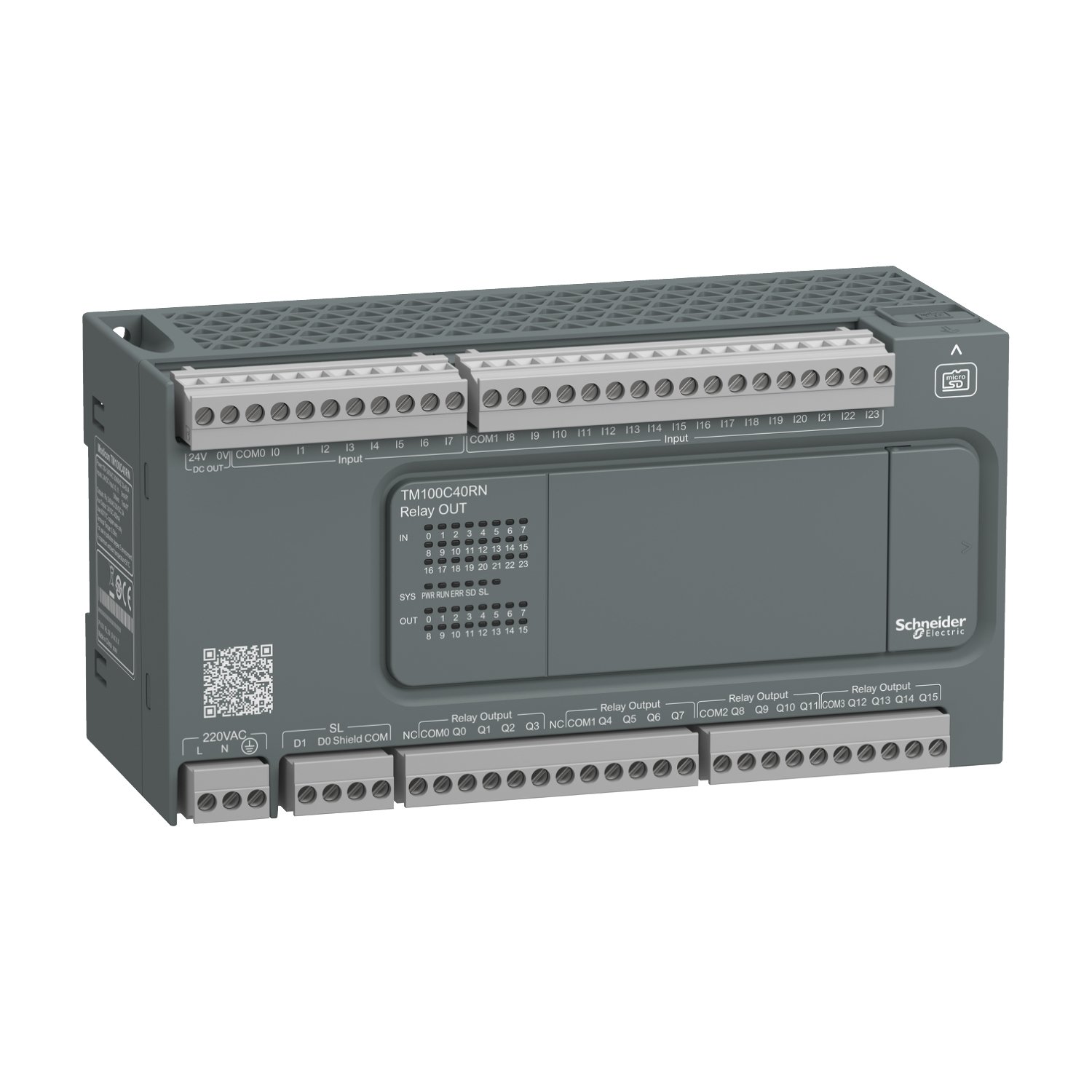 TM100C40RN | Controller M100 – 24I/16O relay – 220VAC