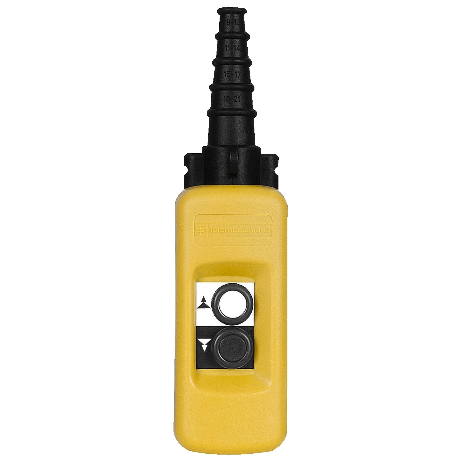 XACA291 | Pendant control station, plastic, yellow, 2 push buttons