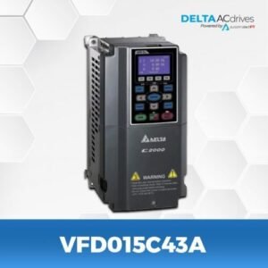 VFD015C43A | 1.5kW,4.2A,  3 phase, 380V+15%, 50HZ/60HZ