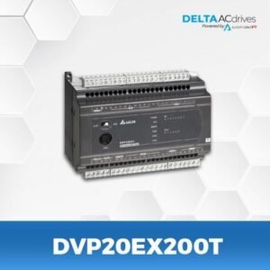 DVP20EX200T | 8I/6O, 4CH AI/2CH AO built-in, transistor output, 2-axis 100kHz pulse