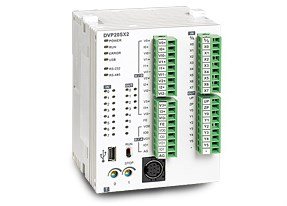 DVP20SX211T| 8I/6O, 4CH AI/2CH AO built-in, transistor (NPN), 2-axis 100kHz pulse