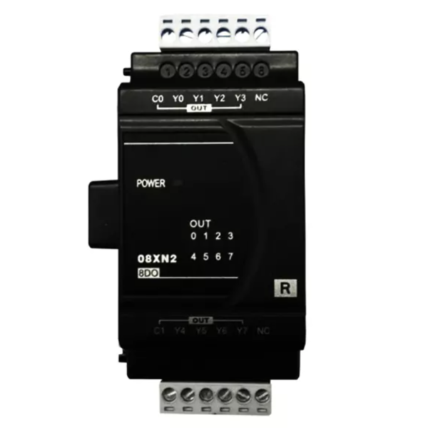 DVP08XN211T |8O extension, 24VDC power-in, transistor output
